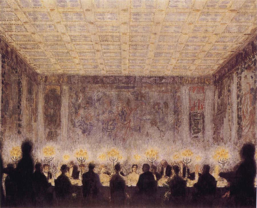 Franz von Stuck The Dinner Party